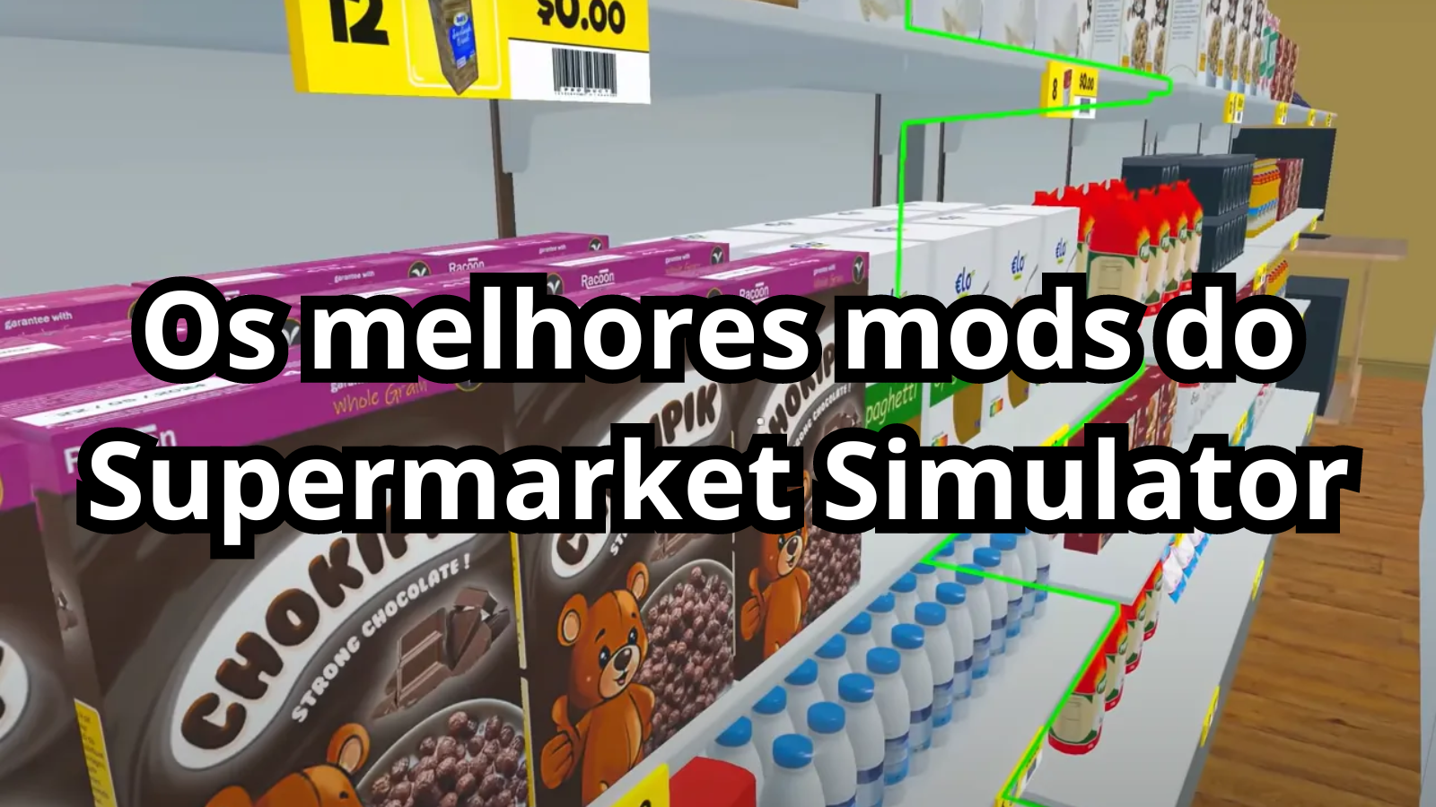 Imagem de capa do post com o título Os melhores mods do Supermarket Simulator